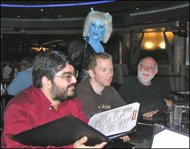 In Quark's Bar with Raph, Geoff, Ken, and an Oxygen-Deprived Woman