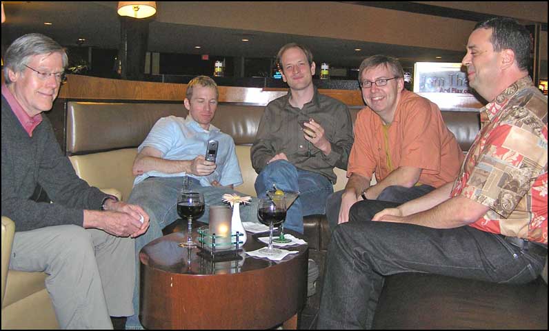 Hal, Geoff, Adam, Paul, and Bruce in Westin Bar
